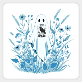 Funny Ghost Wears Popular F-CAW-F Crow Trendy design Magnet